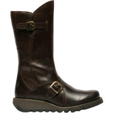 Brown High Boots Fly London Mes 2 - Dk Brown