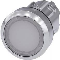Siemens 3SU1051-0AB60-0AA0 Illuminated push button Planar, Front ring (steel) Glossy White 1 pc(s)