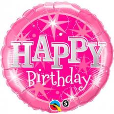 Folat 18" Pink Birthday Sparkle Foil Balloon
