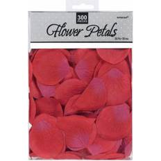 Amscan 249560- 40 Red Rose Fabric Flower Petals Wedding Confetti 300 Pieces