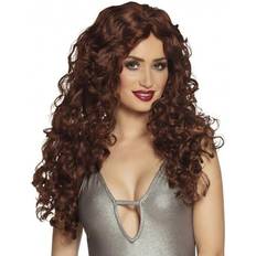 Red Long Wigs Boland 86046 Long Red Ginger Medieval Style Wig