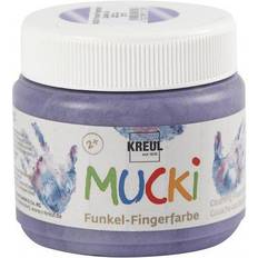 Mucki Finger Paint, metallic lilac, 150 ml/ 1 tub
