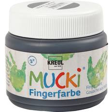 Mucki Finger Paint, black, 150 ml/ 1 tub