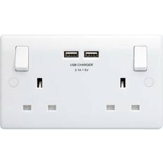 White Electrical Outlets BG 822U3-01