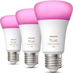Light Bulbs Philips Hue White Ambiance LED Lamps 6.5W E27 3-pack