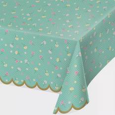 Floral Tea Party Plastic Tablecloth "54" x 102" 1ct