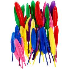 Water Based Feathers Creativ Company Feathers, L: 13 cm, assorted colours, 48 pc/ 1 pack