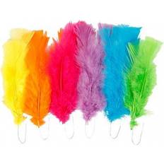 Water Based Feathers Creativ Company Feathers, L: 11-17 cm, assorted colours, 144 bundle/ 1 pack