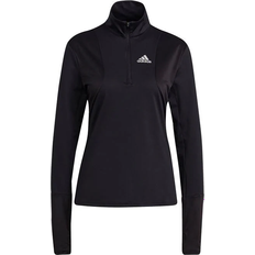 Adidas Reflectors Jumpers adidas Own The Run 1/2 Zip T-shirt Women - Black