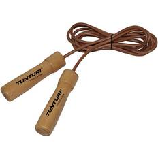 Tunturi Leather Pro Jump Rope 275 cm Brown