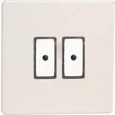 White Dimmers Varilight 2-Gang V-Pro Eclique2 Touch/Remote Control LED Dimmer Premium White JDQE102S