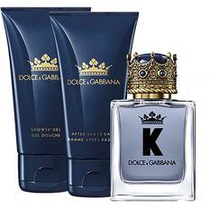 Men Gift Boxes Dolce & Gabbana K Gift Set EdT 50ml + After Shave Balm 50ml + Shower Gel 50ml