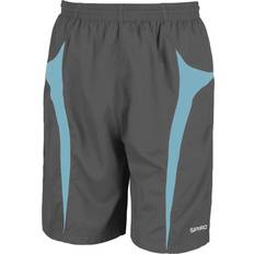 Spiro Micro-Team Sports Shorts Men - Grey/Aqua