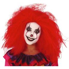Red Long Wigs Fiestas Guirca Clown Large Wig Red