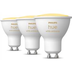 Light Bulbs Philips Hue White Ambiance LED Lamps 4.3W GU10