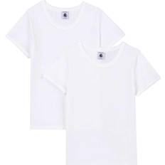 Petit Bateau Boy's S/S T-shirt 2-pak - White (A01FU-00)