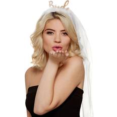 White Accessories Smiffys Bride Headband