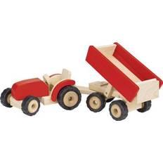 Goki Toy Vehicles Goki Tractor with Trailer
