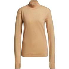 Adidas Women Base Layers adidas Primeknit Mid Layer Shirt Women - Ambient Blush Mel/Pulse Yellow