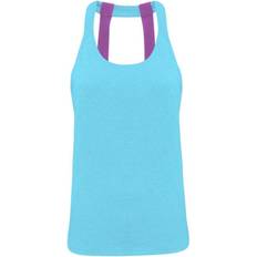Tridri Double Strap Back Vest Women - Turquoise Melange