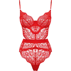 Non-Padded Shapewear & Under Garments Ann Summers Hold Me Tight Bodysuit - Red