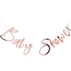 Ginger Ray Rose Gold Baby Shower Bunting Party Decoration Banner Twinkle