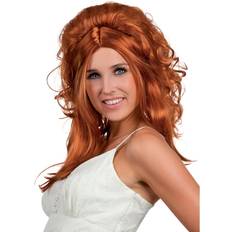 Red Long Wigs Boland 86367 Adult Wigs and Wigs Copper, Unique