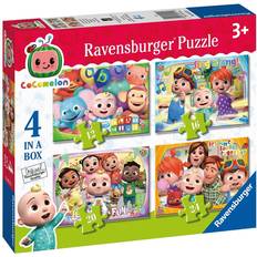 Ravensburger Jigsaw Puzzles on sale Ravensburger Cocomelon 4 in a Box 12, 16, 20, 24 Pieces