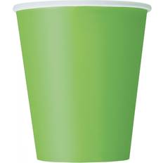Unique Party 31376 9oz Lime Green Paper Cups, Pack of 8