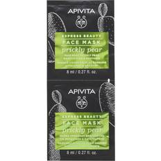 Apivita Facial Masks Apivita Express Beauty Prickly Pear Soothing Face Mask with Moisturizing Effect 2 x 8 ml