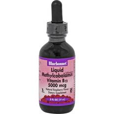Bluebonnet Nutrition Liquid Methylcobalamin Vitamin B12 Natural Raspberry 5000 mcg 2 fl oz