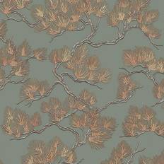 Dutch Wallcoverings Wallpaper Pine Tree Green