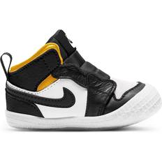 Faux Leather First Steps Nike Jordan 1 TDV - Black/White/Varsity Maize/Black
