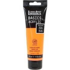 Liquitex Basics Acrylics Colors fluorescent orange 4 oz. tube