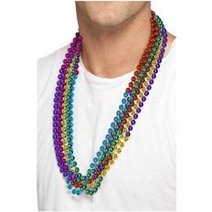 Decades Accessories Smiffys Rainbow Party Beads Necklace