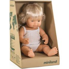 Miniland BABY DOLL CAUCASIAN GIRL WITH HEARING AID 38CM