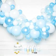 Amscan 9907434 Blue and White DIY Latex Balloon Arch Garland Kit 70 Pieces