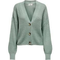Green Cardigans Only Carol Texture Knitted Cardigan - Green/Chinois Green