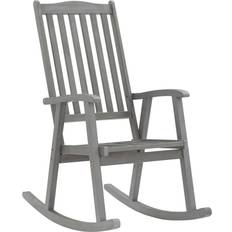Grey Rocking Chairs vidaXL - Rocking Chair 117cm
