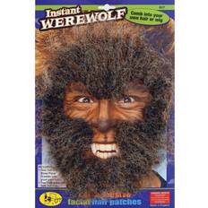 Bristol Novelty Halloween Instant Werewolf Facial Hair Kit (One Size) (Brown)