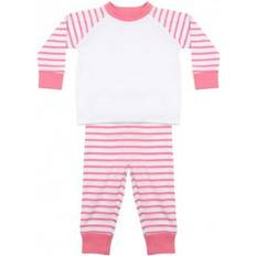 Stripes Pyjamases Children's Clothing Larkwood Childrens Striped Pyjama - Pink Stripe