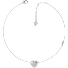 Guess Necklaces Guess That's Amore Necklace - Silver/Transparent