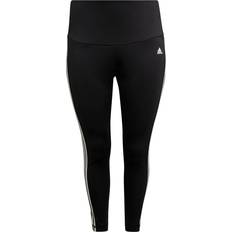 adidas Designed To Move High-Rise 3-Stripes 7/8 Sport Tights Plus Size Women - Black/White
