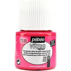 Water Based Glass Colours Pebeo Vitrea 160 Glass Paint Pink Frosted 45ml