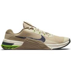 Brown - Men Gym & Training Shoes Nike Metcon 7 M - Rattan/Sandalwood/Sail/Thunder Blue