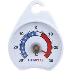 White Kitchen Thermometers Hygiplas Dial Fridge & Freezer Thermometer