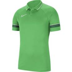 Green - Women Polo Shirts Nike Academy 21 Polo Shirt Women - Light Green Spark/White/Pine Green/White