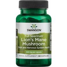 Swanson Lions Mane Mushroom 500mg 60 pcs