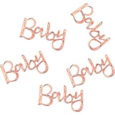 Ginger Ray Confetti Baby Shower Rose Gold