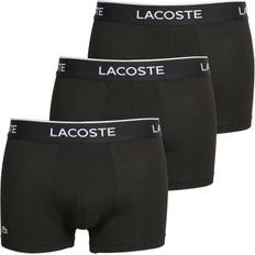 Lacoste Cotton Underwear Lacoste Casual Trunks 3-pack - Black